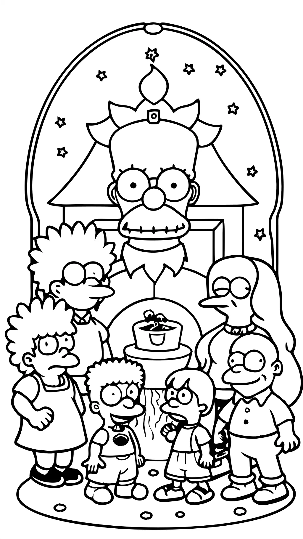 coloring pages simpsons